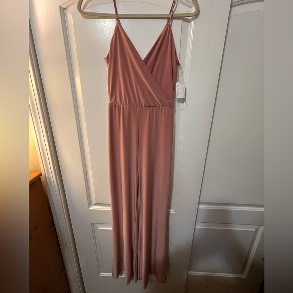 Blush Pink Wrap Jumpsuit